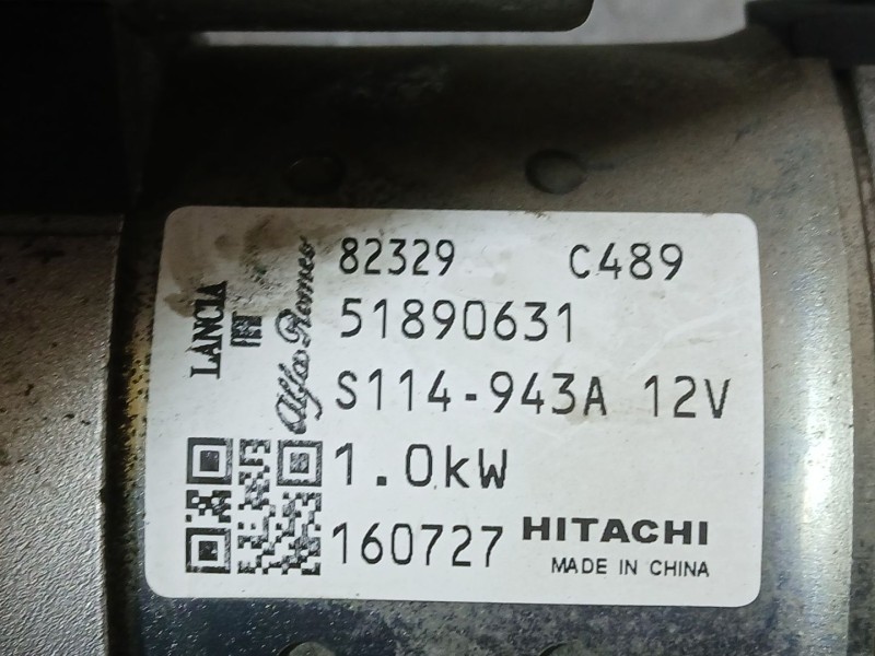 Recambio de motor arranque para fiat tipo sedán (356_, 357_) 1.4 (356sxa1b) referencia OEM IAM 51890631  