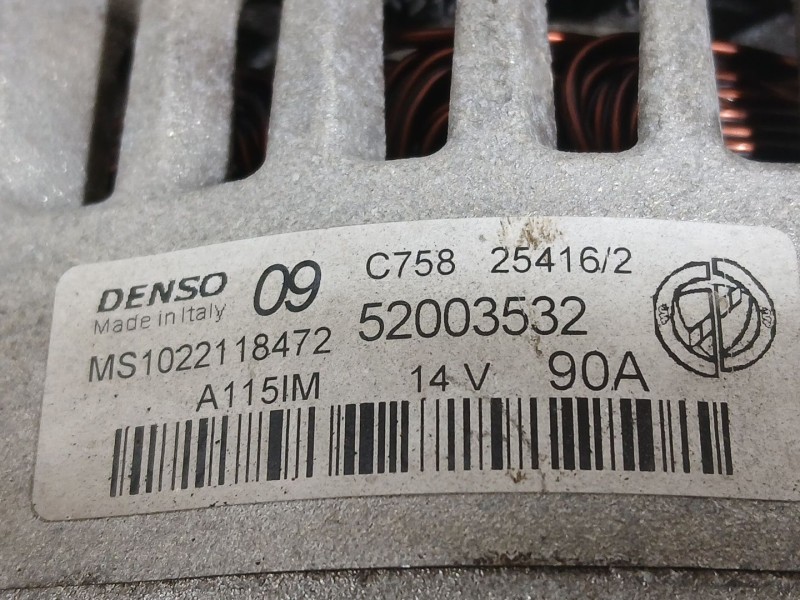 Recambio de alternador para fiat tipo sedán (356_, 357_) 1.4 (356sxa1b) referencia OEM IAM 52003532  
