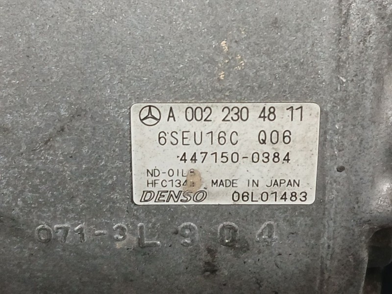 Recambio de compresor aire acondicionado para mercedes-benz clase b sports tourer (w245) b 180 cdi (245.207) referencia OEM IAM 