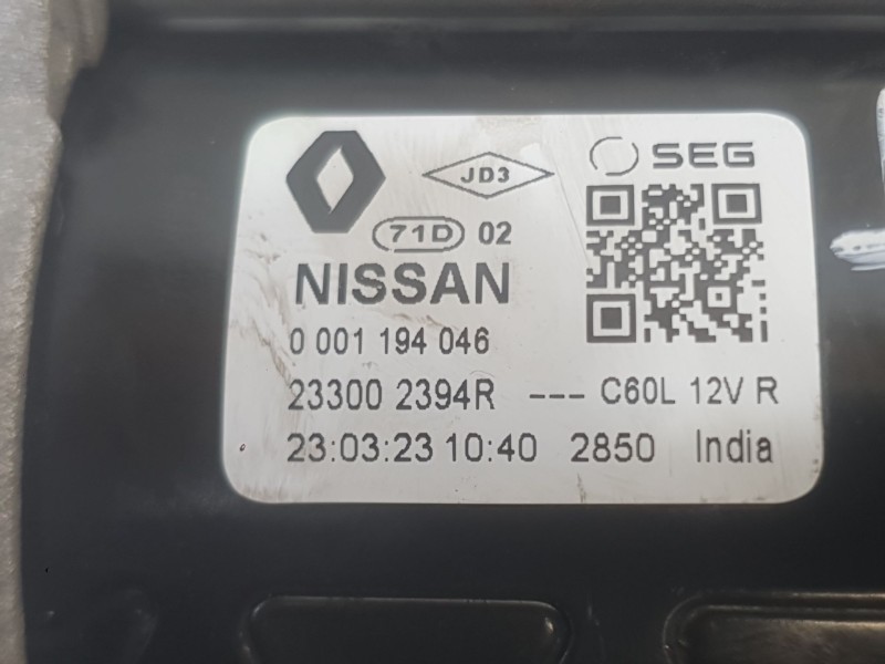 Recambio de motor arranque para mitsubishi asx (vsx_, vse_) 1.3 mhev (vsxg3) referencia OEM IAM MQ000387  