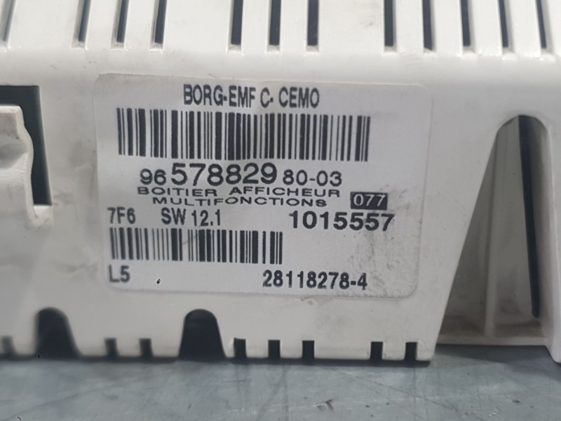 Recambio de pantalla multifuncion para peugeot 307 sw (3h) 2.0 hdi 135 referencia OEM IAM 9822637880  