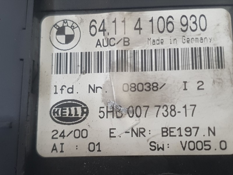 Recambio de mando climatizador para bmw 3 (e46) 316 i referencia OEM IAM 64116915332  