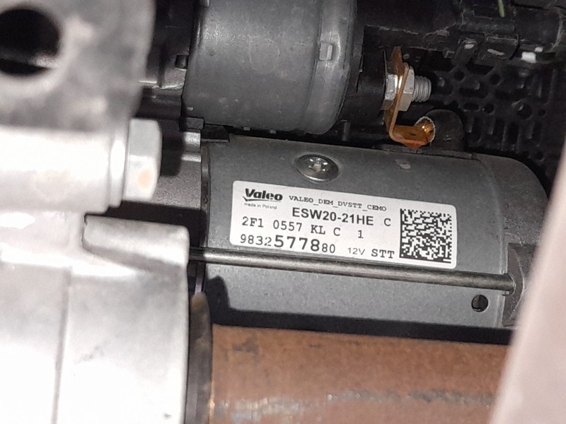 Recambio de motor arranque para citroën c3 iii (sx) 1.5 bluehdi 100 (sxyhyp, sxyhtu) referencia OEM IAM 9832577880 1665663980 