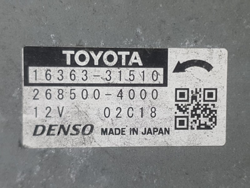 Recambio de electroventilador para lexus es 300h referencia OEM IAM 1636025010  