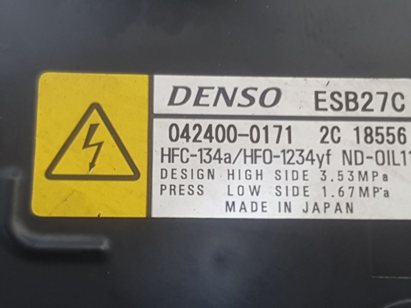 Recambio de compresor aire acondicionado para lexus es 300h referencia OEM IAM 8837033040  