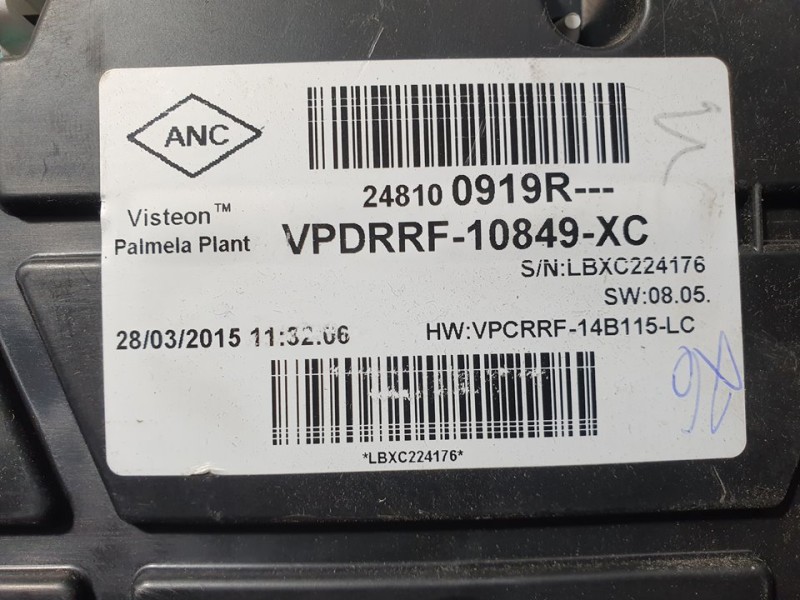 Recambio de cuadro instrumentos para renault captur expression referencia OEM IAM 248100919R VPDRRF10849 