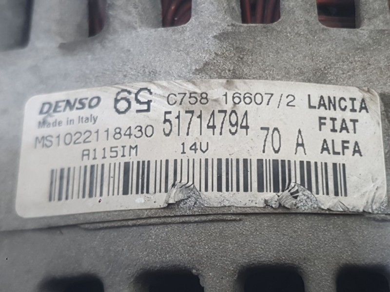 Recambio de alternador para fiat grande punto (199_) 1.2 referencia OEM IAM 71796293 52003531 