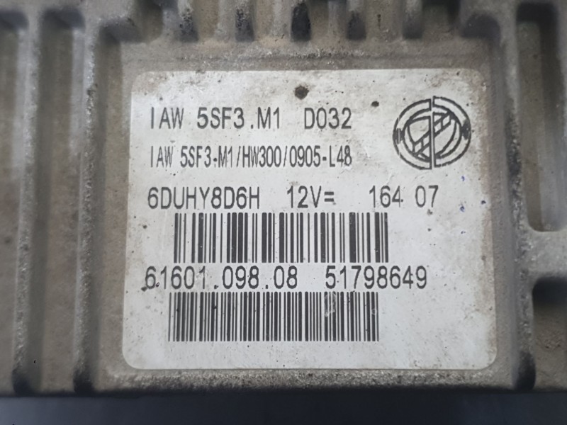 Recambio de centralita motor uce para fiat grande punto (199_) 1.2 referencia OEM IAM 71793449  