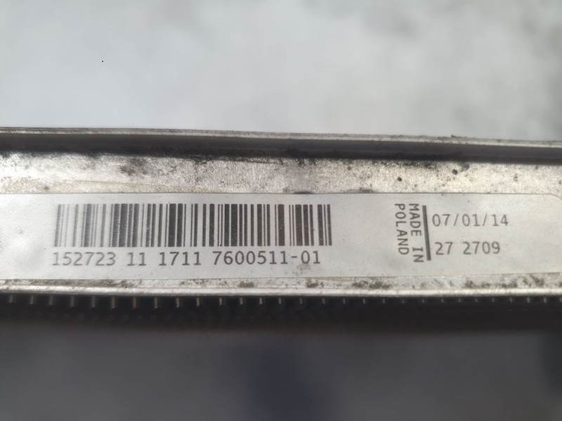Recambio de radiador agua para bmw 1 (f20) 116 d referencia OEM IAM 17117600511  