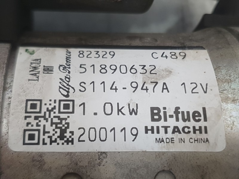 Recambio de motor arranque para fiat doblo cargo (263_) 1.4 natural power referencia OEM IAM 51890632  