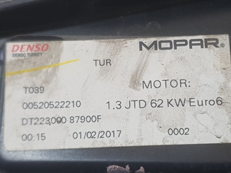 Recambio de electroventilador para fiat tipo station wagon (356_, 357_) 1.3 d (356wxh1a) referencia OEM IAM 52108824  