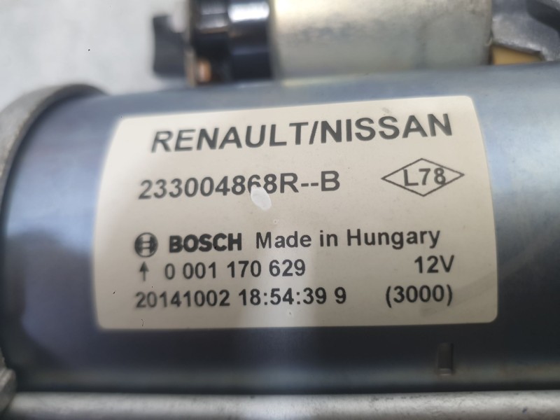 Recambio de motor arranque para renault clio iv (bh_) 1.5 dci 90 referencia OEM IAM 233001073R 233001412R 
