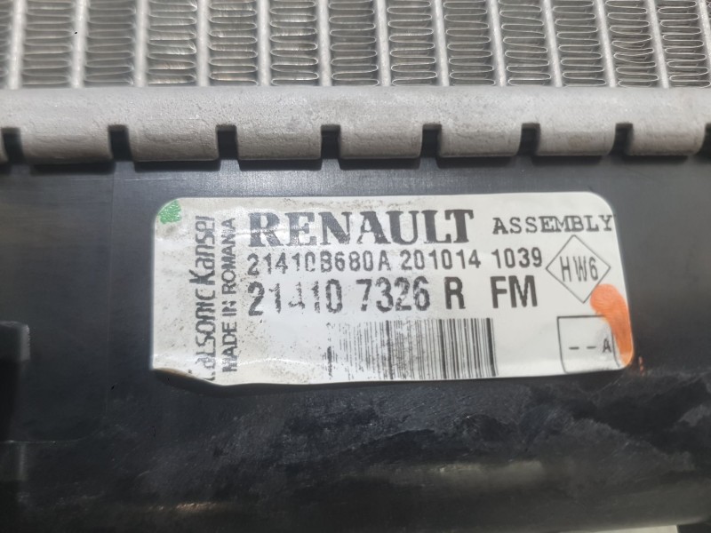 Recambio de radiador agua para renault clio iv (bh_) 1.5 dci 90 referencia OEM IAM 214107326R  