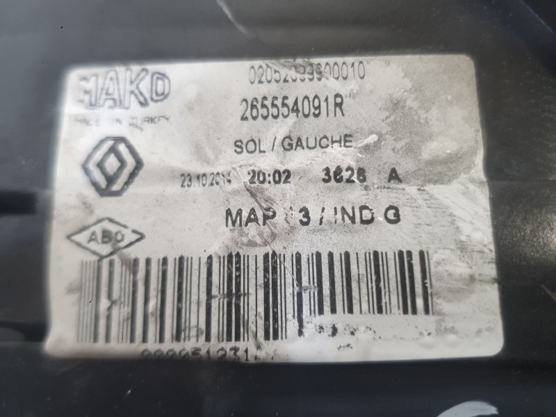 Recambio de piloto trasero izquierdo exterior para renault clio iv (bh_) 1.5 dci 90 referencia OEM IAM 265554091R  