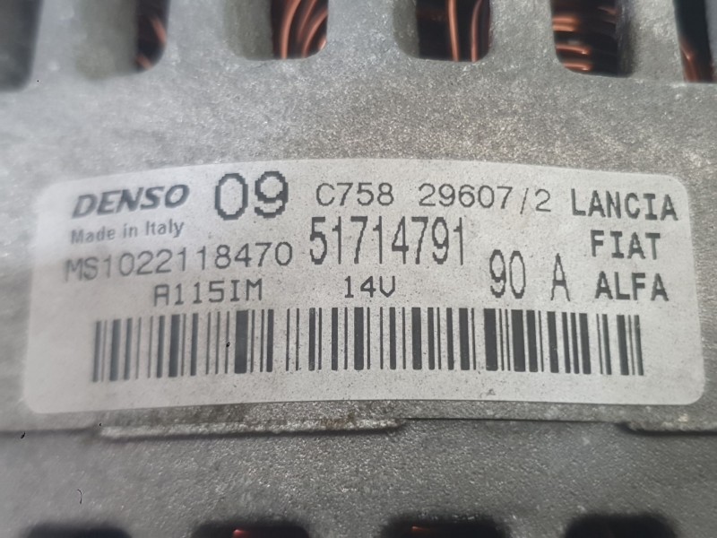Recambio de alternador para fiat 500 (312_) 1.4 (312axc1b, 312cxc1b) referencia OEM IAM 71796293  