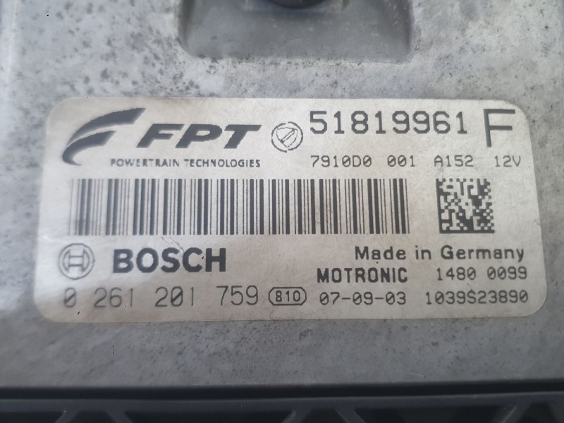 Recambio de centralita motor uce para fiat 500 (312_) 1.4 (312axc1b, 312cxc1b) referencia OEM IAM 51854165  