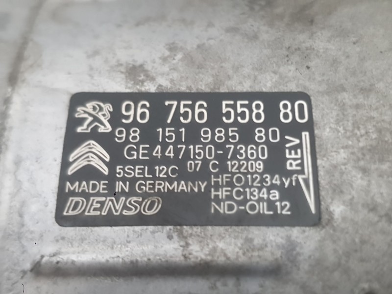 Recambio de compresor aire acondicionado para peugeot 3008 ii suv (mc_, mr_, mj_, m4_) 1.5 bluehdi 130 referencia OEM IAM 982309