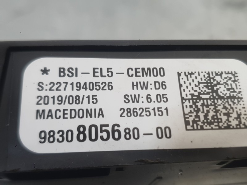 Recambio de caja reles / fusibles para peugeot 3008 ii suv (mc_, mr_, mj_, m4_) 1.5 bluehdi 130 referencia OEM IAM 9810296180  