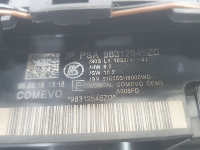 Recambio de mando luces y limpia para peugeot 3008 ii suv (mc_, mr_, mj_, m4_) 1.5 bluehdi 130 referencia OEM IAM 98312544ZD  