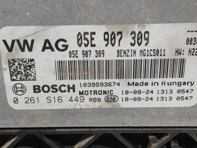 Recambio de centralita motor uce para volkswagen tiguan (ad1, ax1) 1.5 tsi referencia OEM IAM 05E906018AF  