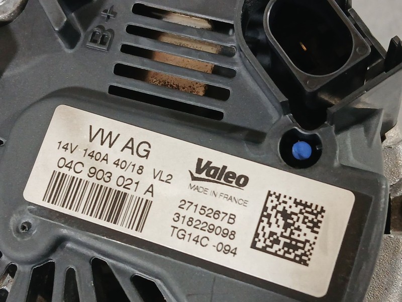 Recambio de alternador para volkswagen tiguan (ad1, ax1) 1.5 tsi referencia OEM IAM 04C903021A 04E903015HX 