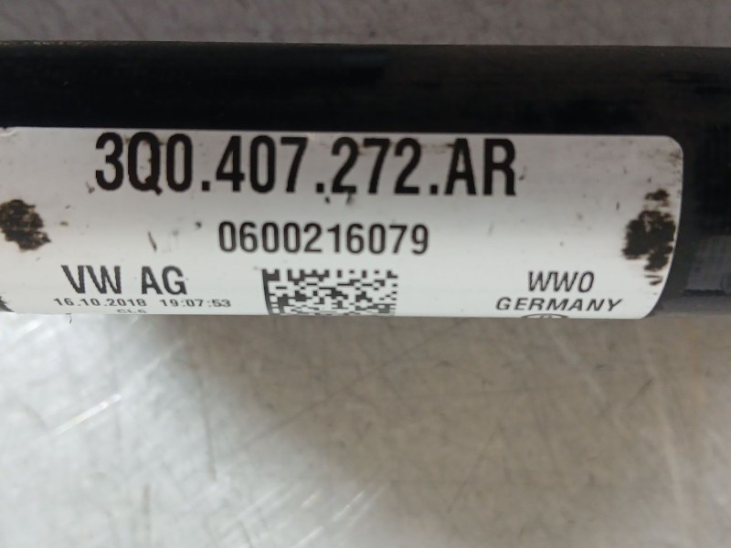 Recambio de transmision delantera derecha para volkswagen tiguan (ad1, ax1) 1.5 tsi referencia OEM IAM 3Q0407272AR  