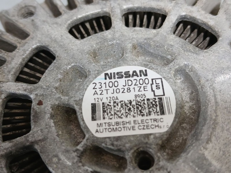 Recambio de alternador para nissan qashqai i (j10, nj10) 2.0 a las 4 ruedas referencia OEM IAM 23100JD200  