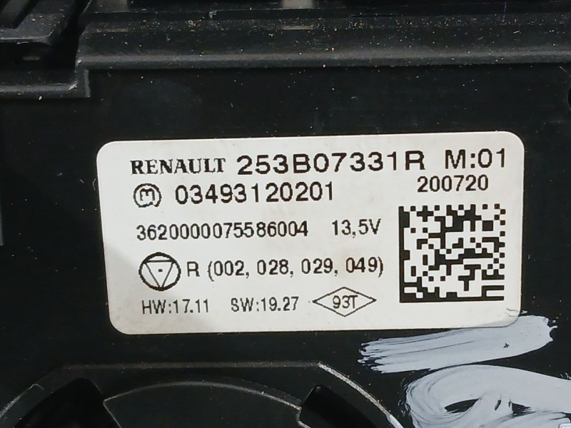 Recambio de mando multifuncion para renault talisman executive referencia OEM IAM 253B07331R  