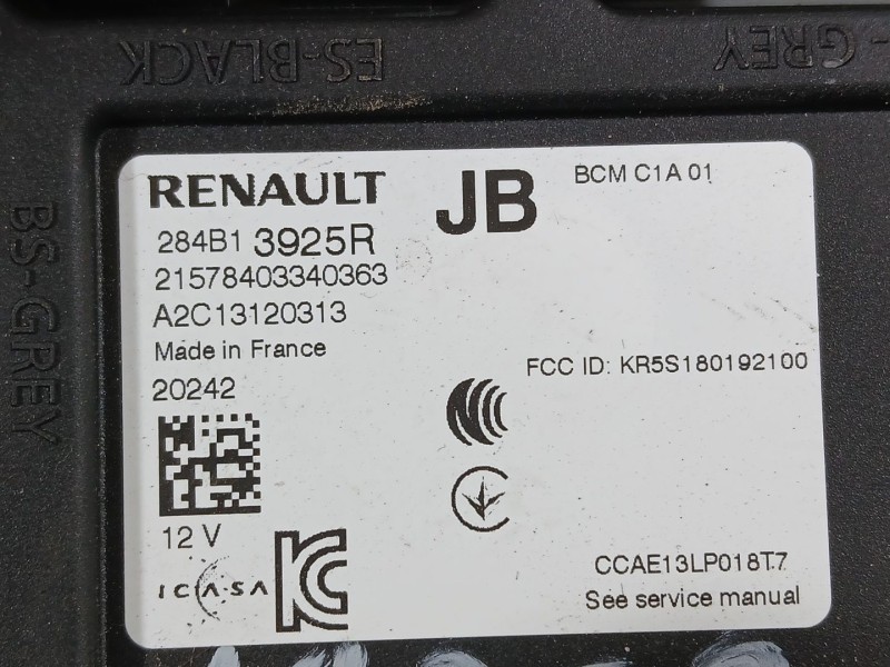 Recambio de modulo electronico para renault talisman executive referencia OEM IAM   