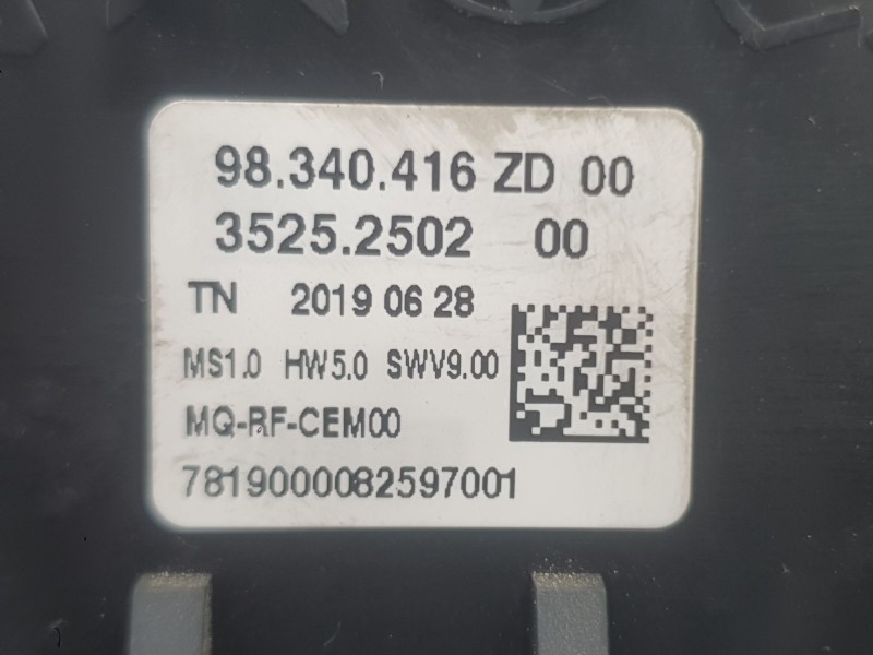 Recambio de mando calefaccion / aire acondicionado para opel combo furgoneta/monovolumen (k9) 1.5 d referencia OEM IAM 98340416Z