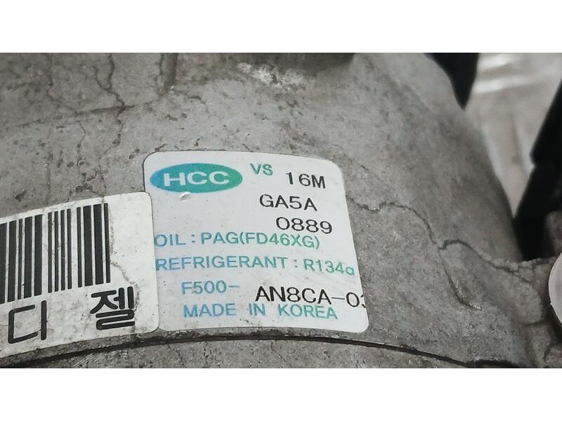 Recambio de compresor aire acondicionado para kia cee´d active referencia OEM IAM 977012H240 HCC F500AN8CA0