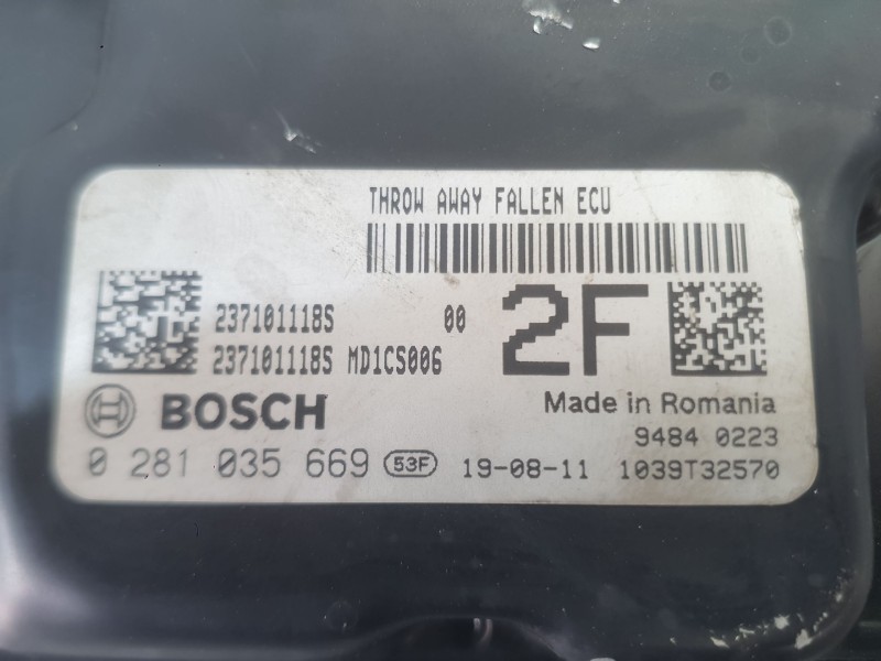 Recambio de centralita motor uce para dacia sandero ii (b8_) 1.5 blue dci 95 (b8jl) referencia OEM IAM 237104328S  