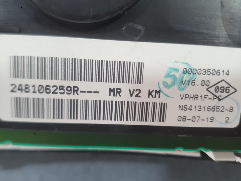 Recambio de cuadro instrumentos para dacia sandero ii (b8_) 1.5 blue dci 95 (b8jl) referencia OEM IAM 248095099R  