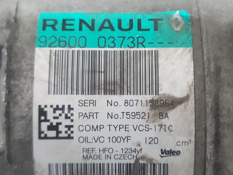 Recambio de compresor aire acondicionado para renault trafic iii autobús (jg_) 1.6 dci 120 (jgmb) referencia OEM IAM 8200848916 