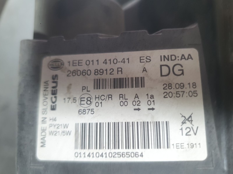 Recambio de faro izquierdo para renault trafic iii autobús (jg_) 1.6 dci 120 (jgmb) referencia OEM IAM 260600500R  