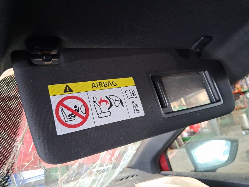 Recambio de parasol derecho para seat ibiza v (kj1, kjg) 1.0 tsi referencia OEM IAM 6F0857552F2F4  