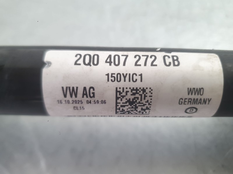 Recambio de transmision delantera derecha para skoda fabia iv (pj3) 1.0 tsi referencia OEM IAM 2Q0407272CC  