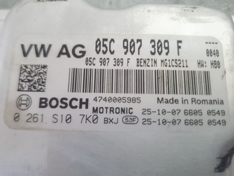Recambio de centralita motor uce para skoda fabia iv (pj3) 1.0 tsi referencia OEM IAM 05C906032L6VN  