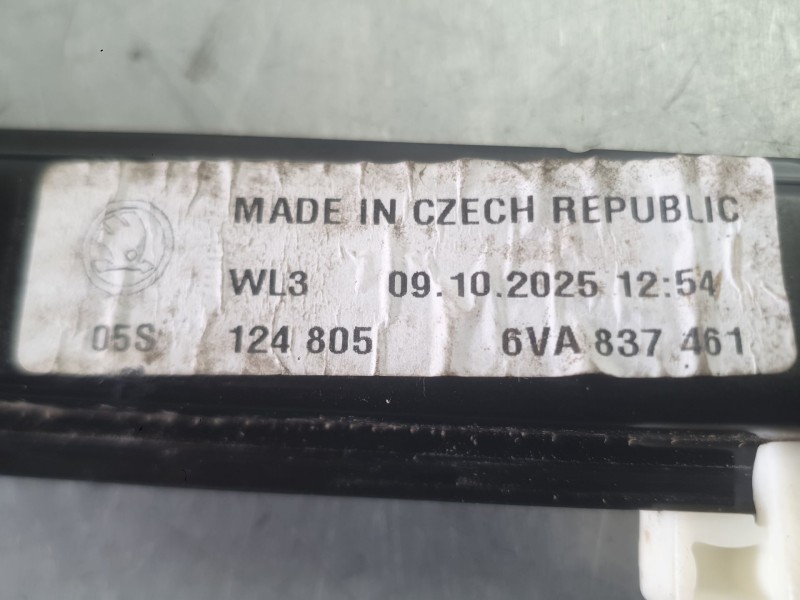 Recambio de elevalunas delantero izquierdo para skoda fabia iv (pj3) 1.0 tsi referencia OEM IAM 6VA837461  