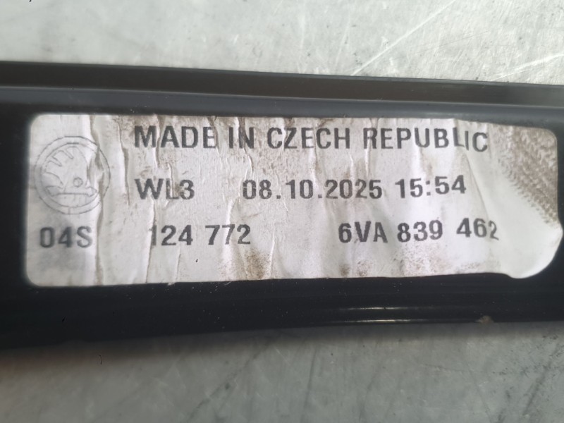 Recambio de elevalunas trasero derecho para skoda fabia iv (pj3) 1.0 tsi referencia OEM IAM 6VA839462  
