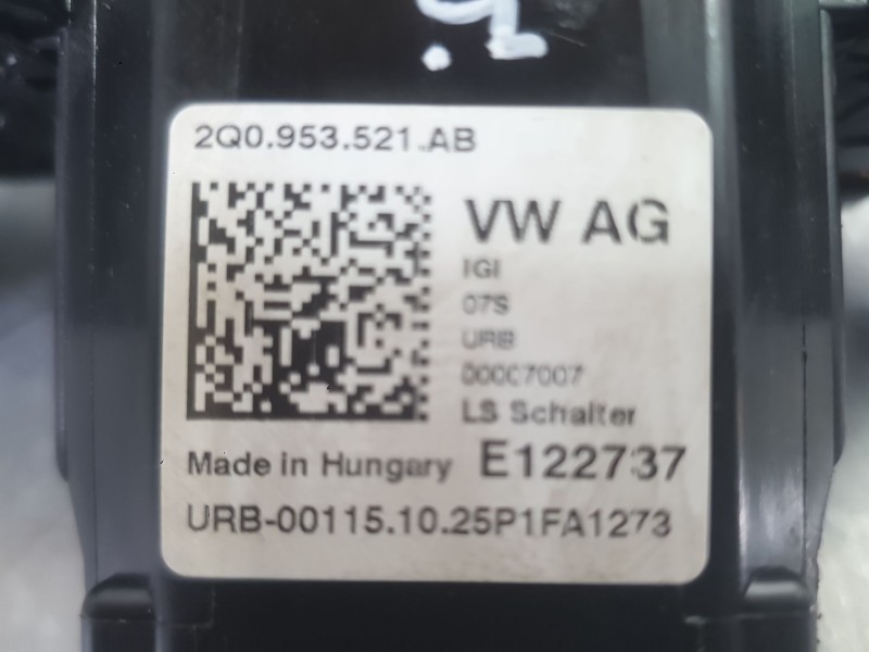 Recambio de mando luces y limpia para skoda fabia iv (pj3) 1.0 tsi referencia OEM IAM 2Q0953502LIGI  