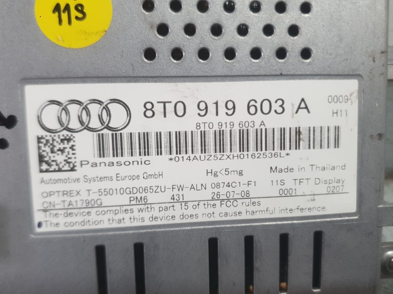 Recambio de sistema navegacion gps para audi a5 (8t3) 2.7 tdi referencia OEM IAM 8T0919603E  