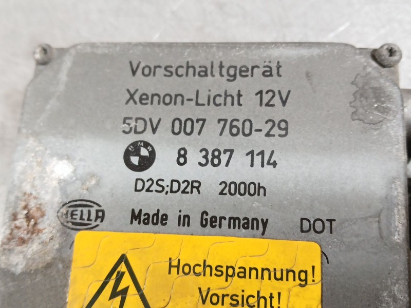 Recambio de centralita faros xenon para bmw serie 5 berlina (e39) 520d referencia OEM IAM 8387114 5DV00776029 HELLA