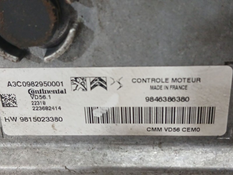 Recambio de centralita motor uce para opel mokka 1.2 (76) referencia OEM IAM 1691509480  