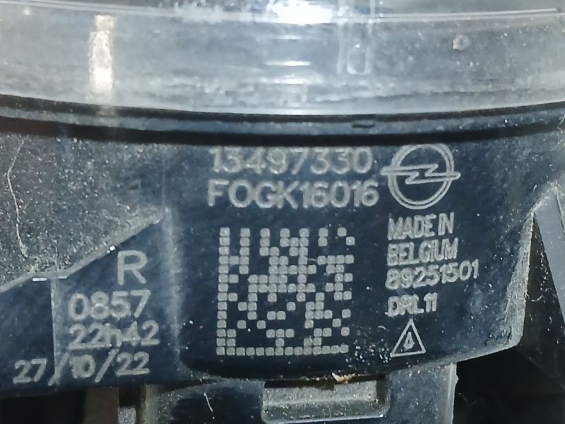Recambio de faro antiniebla derecho para opel mokka 1.2 (76) referencia OEM IAM 9831303680  