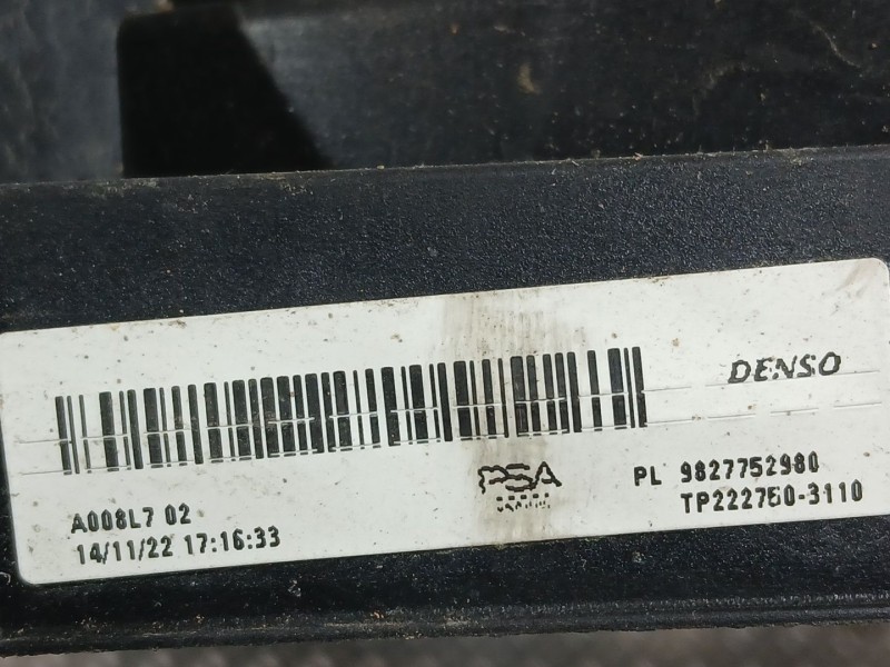 Recambio de electroventilador para opel mokka 1.2 (76) referencia OEM IAM 9827752980  
