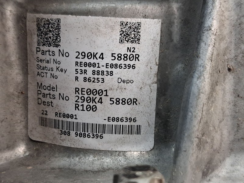 Recambio de caja cambios para dacia spring ev (b6m1) referencia OEM IAM RE0001 290K45880R 