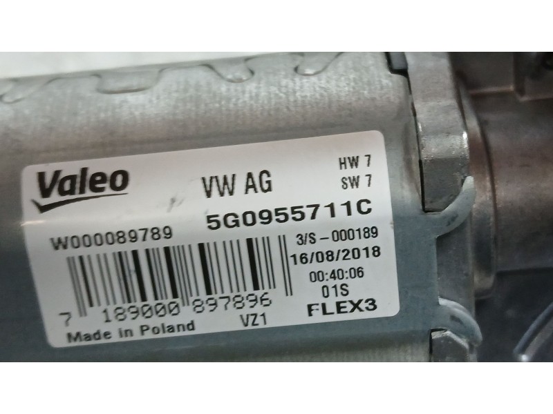 Recambio de motor limpia trasero para volkswagen touran (5t1) 1.6 tdi referencia OEM IAM 5G0955711C VALEO W000089789