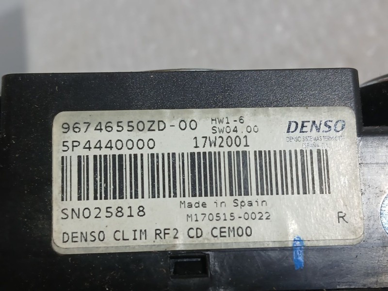 Recambio de mando calefaccion / aire acondicionado para citroën c-elysee (dd_) 1.2 vti 82 referencia OEM IAM 9823740080  