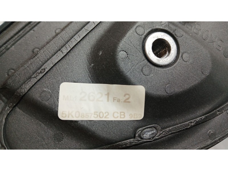Recambio de retrovisor derecho para volkswagen golf vi (5k1) 1.2 tsi referencia OEM IAM 5K0857508AD ELECTRICO 